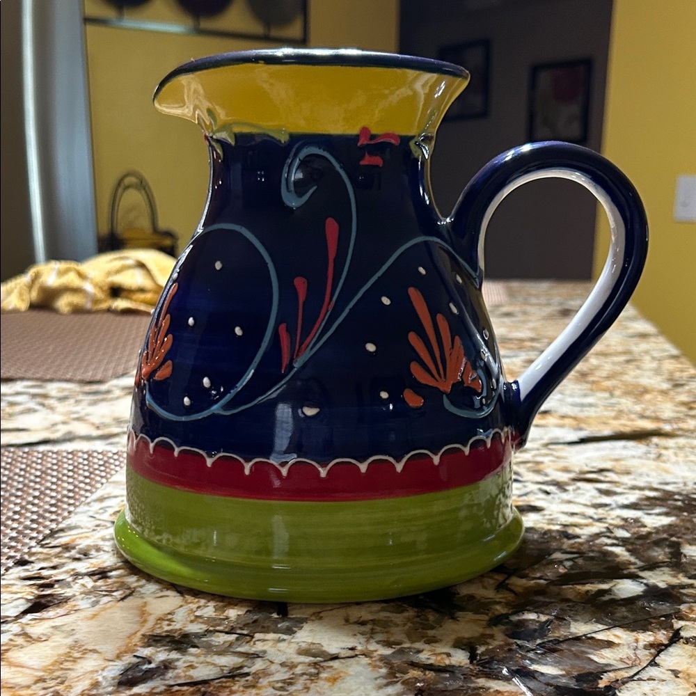 Hand Painted Ceramic Pitcher